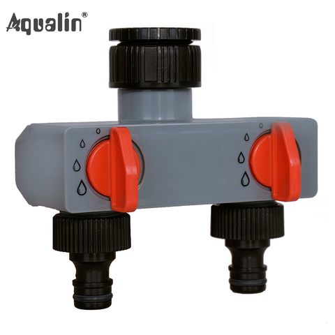 2 Way Water Distributor Tap Adapter  ABS Plastic Connector Hose Splitters for Hose Tube Water Faucet #27211 ► Photo 1/3
