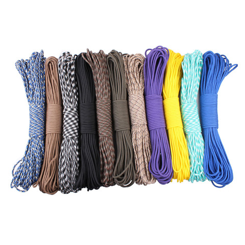 GEGEDA 7 strand 4mm Paracord 550 100ft camping climbing rope outdoor survival  type iii cord Wholesale ► Photo 1/6