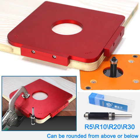 Wood Panel Round Corner Jig Templates R5 R10 R20 R30 rounded Corner Templates Kit woodworking tools ► Photo 1/1