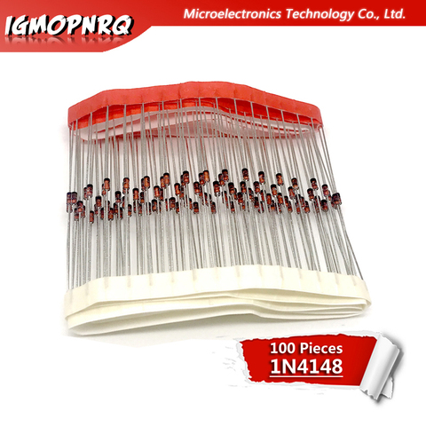 100pcs 1N4148 IN4148 do-35 High-speed switching new original ► Photo 1/1