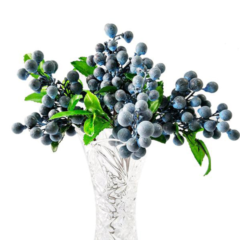 New 1pc Artificial Blueberry Eco-friendly Home Office Simulation Berry Decorations Party Wedding Decorations 6 Colors ► Photo 1/6
