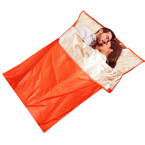 Double Emergence Sleeping Bag Lightweight Waterproof Sleeping Bag Tourism Reflection Warm Thermal Survival Blanket Sleeping Bag ► Photo 1/1