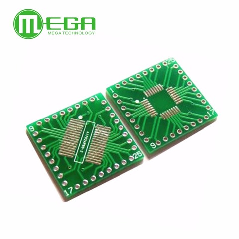 5PCS QFP/TQFP/LQFP/FQFP/SOP/SSOP32 to DIP Adapter PCB Board Converter SOP32 turn DIP adapter plate ► Photo 1/1