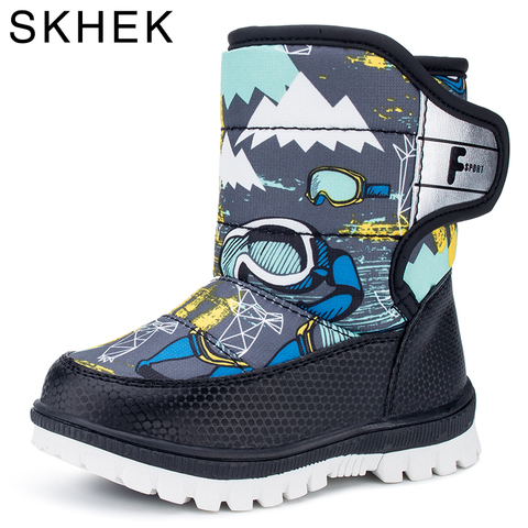 ticket toespraak hybride Skhek 2022 Snow Boots Kids Winter Boots Boys Waterproof Shoes Fashion Warm  Baby Boots For Boys Toddler Footwear Size 22-27 - Price history & Review |  AliExpress Seller - SKHEK Official Store | Alitools.io