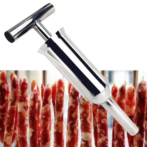 Homemade Stainless Steel Sausage Maker Sausage Stuffer Filling Nozzle Manual Sausage Syringe Sausage Filler ► Photo 1/1