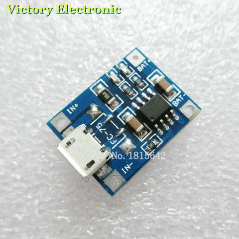 5PCS/LOT TP4056 1A Lipo Battery Charging Board Charger Module lithium battery DIY MICRO Port Mike USB M ► Photo 1/2
