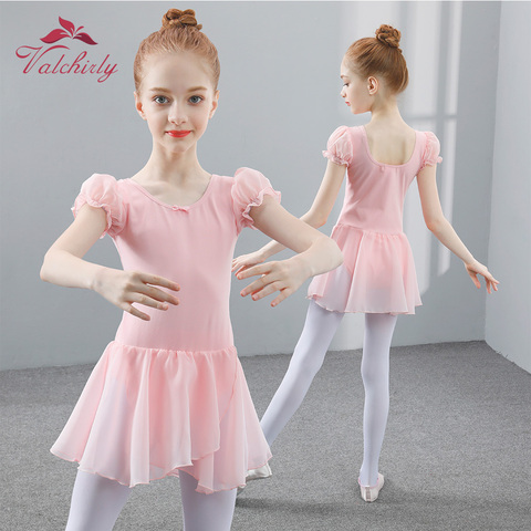 Girls Dance Leotards Ballet Dress Bodysuit Kids Ballerina Tutu Leotard Blue Black Colors Good Style ► Photo 1/6