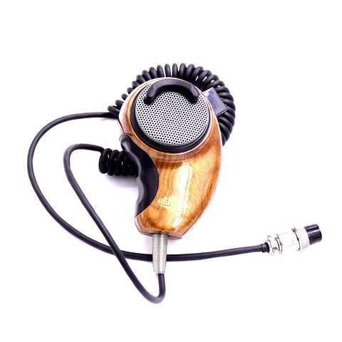 HG-M84W Microphone Woodgrain Noise Canceling Speakers for Cobra CB Radio most ergonomic 4 Pin Connector elegant Ham Mic ► Photo 1/1