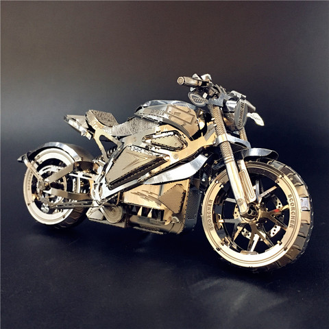 MMZ MODEL NANYUAN 3D Metal puzzle Vengeance Motorcycle Collection Puzzle 1:16 l DIY 3D Laser Cut Model puzzle toys for adult ► Photo 1/6