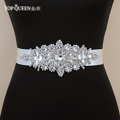 TOPQUEEN S01 Luxury Women's Belt Wedding Belt Accessories Bride Bridesmaid Bridal Sashes Belts For Evening Party Prom Gown Dress ► Photo 1/6