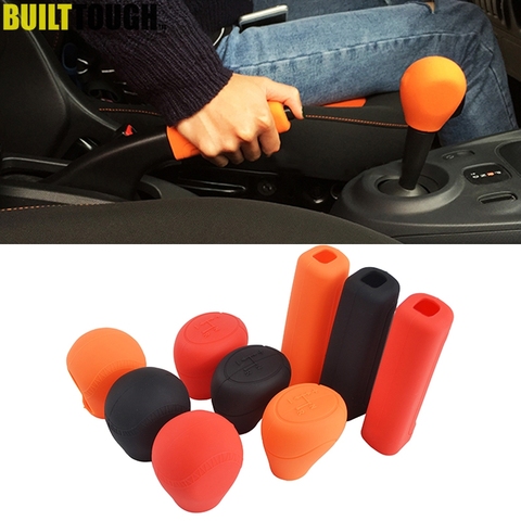 1Pc Tailor Fit Car Silicone Gear Head Gear Knob Cover For Smart W451 W453 Fortwo Forfour Handbrake Cover Case Lever Stick Skin ► Photo 1/6