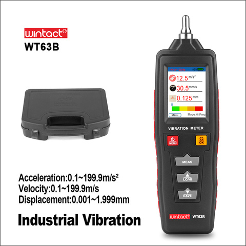 WINTACT Vibration Analyzer Vibrator Analizador De Vibraciones Digital Vibration Meter Tester Handheld WT63B Medidor Vibraciones ► Photo 1/5