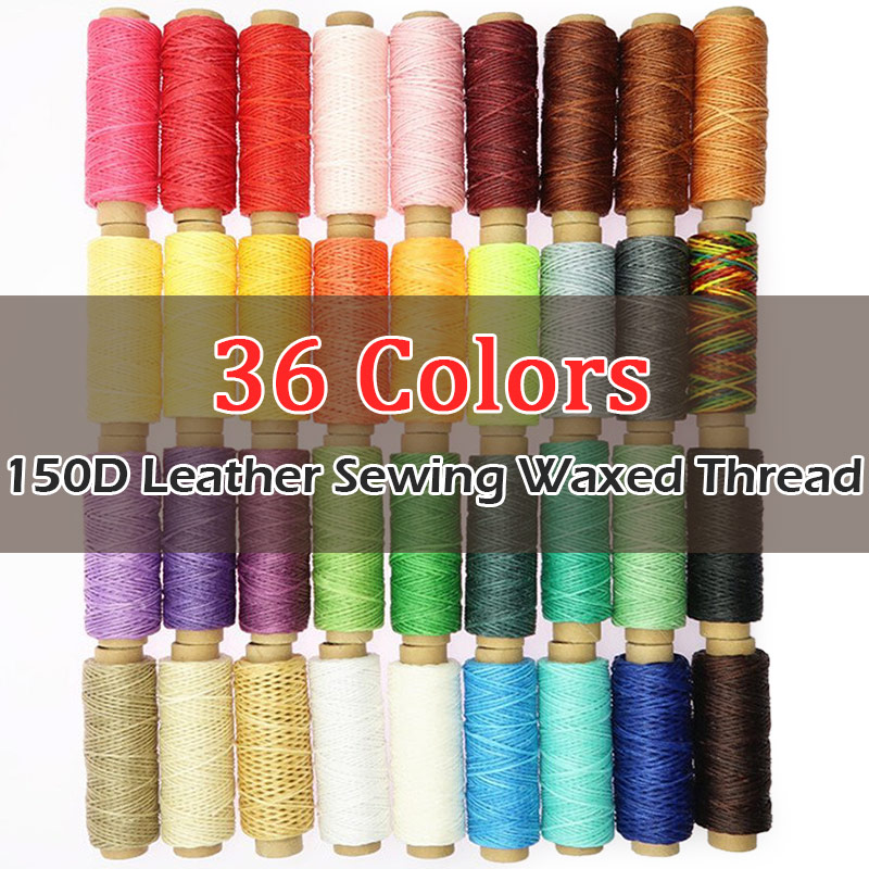 Flat Waxed Thread 260m 150D 1mm Leather Sewing Stitching Durable String  Cord Leather Craft DIY