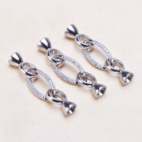 DIY Jewelry Fittings Supplies Copper Fastener Clasp Connector Accessories For Natural Stones Pearls Bracelets Necklace Making ► Photo 1/2