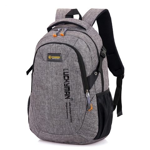 2022 New Fashion Men's Backpack Bag Male Polyester Laptop Backpack Computer Bags high school student college students bag male ► Photo 1/6