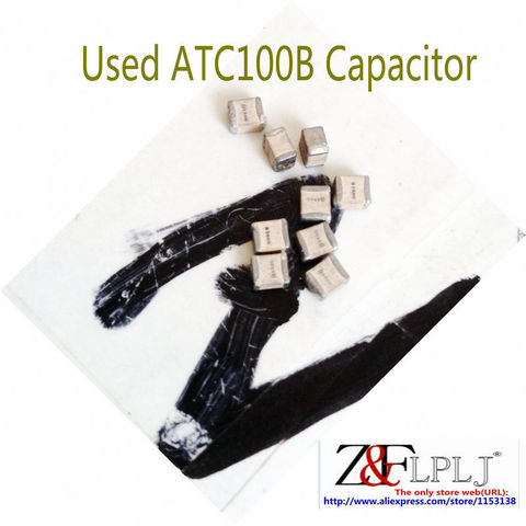 ATC100B capacitor 75pF 500V 750J \ ATC100B910J500XT 91pF 500V a910J 910 \  ATC100B131J300XT 130pF 300V a131K 131 USED 20pcs/lot ► Photo 1/2