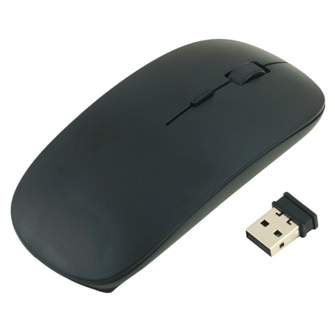 2.4G Wireless Mouse Ultra-Thin 1200DPI Optical Mouse Mice with USB Dongle For Windows 2000 ME XP Vista 7 Laptop PC ► Photo 1/5