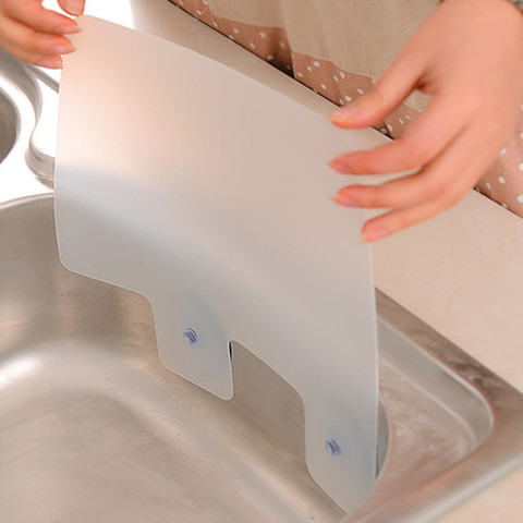 1PC Kitchen Sink Water Splash Guards with Sucker Waterproof Screen for Dish Fruit Vegetable Washing Anti-water Board PVC Flaps ► Photo 1/5