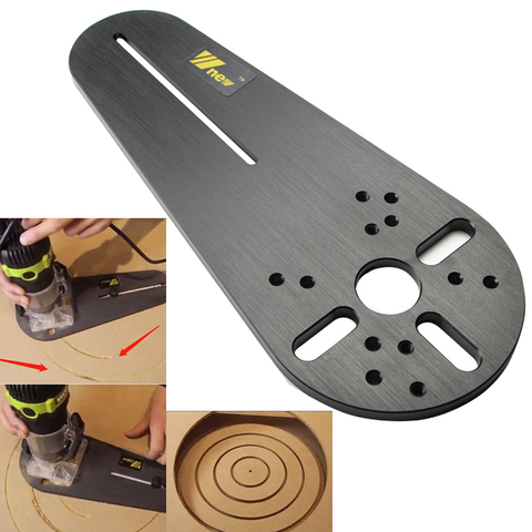 Circle Cutting Jig for Bosch Makita Electric Hand Trimmer Wood Router Milling Circle Trimming Machine Accessories with Logo ► Photo 1/6