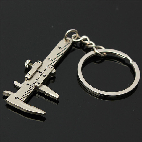1PC 3D Classic movable Vernier Caliper Ruler Model key chain keyring keyfob KeyChain Birthday Gift ► Photo 1/6