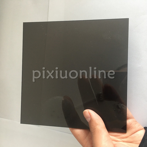 J590b Transparent Acrylic Board Black Super Clear High Quality 15*15cm Square Plastic Sheets Sale at a Loss USA Canada ► Photo 1/2