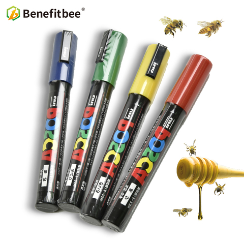 Benefitbee Profession Queen Bee Marking Marker Pen 1pcs Bees Harmless Beekeeping Tools Queen Bee Mark Plastic Marks Pen Bee Tool ► Photo 1/6