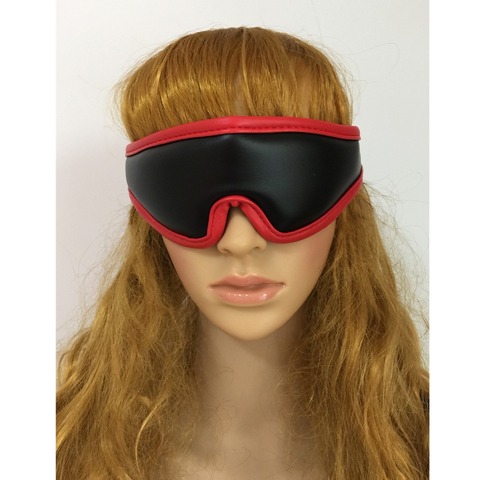 SM Erotic PU Leather Padded Mask Cover Sleeping Blindfold Sex Eye Mask Blindfold Fetish Bdsm Party Women Masquerade Eye Masks ► Photo 1/6