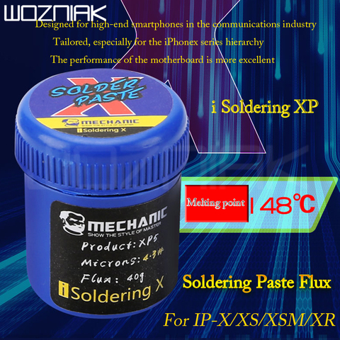 MECHANIC Soldering Paste Flux 148 degree Lead-free Solder Tin For Iphone x/xs/xsmax/xr motherboard layered welding dedicated ► Photo 1/6