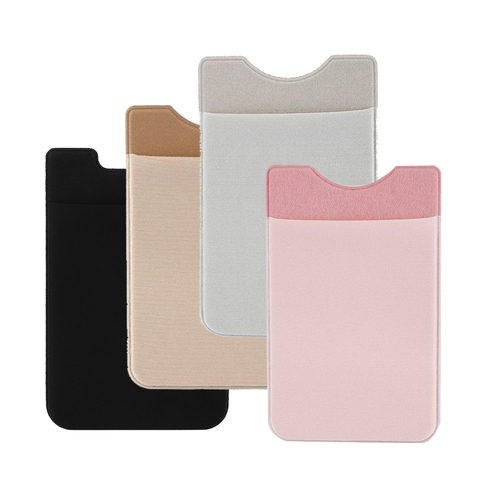 Adhesive Silicone Credit Card Pocket Sticker Pouch Holder Case For Cell  Phone