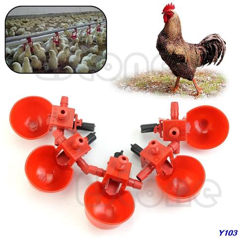 5Pcs Bird Coop Feed Automatic Poultry Water Drinking Cups Chicken Fowl Drinker-Y102 ► Photo 1/3