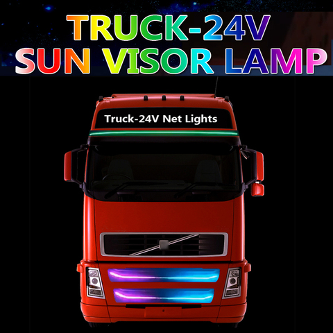 24v LED truck cab led light in the net light turn signal truck accessories headlights colorful modification ► Photo 1/6