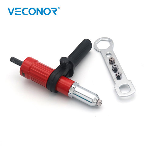 VECONOR Electric Rivet Nut Gun Riveting Tool Cordless Riveting Drill Adapter Insert Nut Tool Riveting Drill Adapter 2.4mm-4.8mm ► Photo 1/6