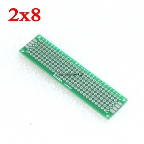 5pcs 2x8 cm double Side Copper prototype pcb 2*8 panel Universal Board for Arduino Free Shipping Wholesale ► Photo 1/1