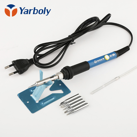 Yarboly 907 Temperature Adjustable Electric Soldering Iron Solder station Repair tools with 5pcs Tips Ceramic Heating Element ► Photo 1/6