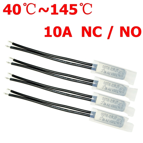 50C 80C 90C 40C 100C 60C NC Normally Closed NO Normally Open 10A Thermal Switch Temperature Sensor Thermostat Temp Controller ► Photo 1/1