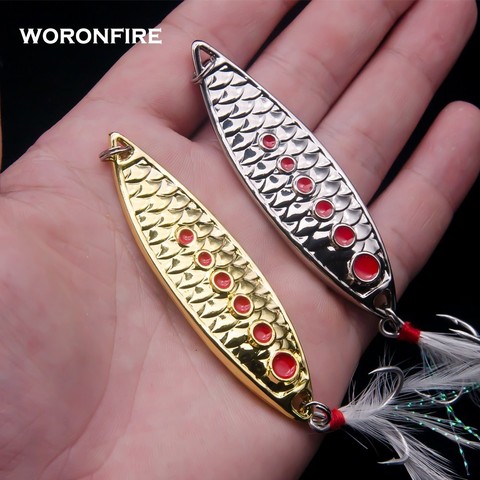 Metal Spinners Spoon Bait Fishing Lure 20g 15g 10g 7g 5g 3g Golden Silver Fish Scale Spoon Bait Bass Pike Lure ► Photo 1/6
