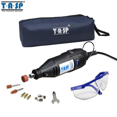 TASP 220V 130W Electric Mini Drill Grinder Rotary Engraver Tool Set with Safety Glasses and Accessories ► Photo 1/6