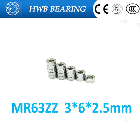 Low-speed bearings  MR63ZZ L-630ZZ WA673ZZA 3x6x2.5 mm MR63 ZZ helicopter model car available ► Photo 1/3