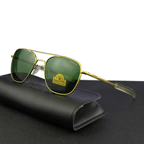 Pilot USA.RE Sunglasses Men Top Quality Brand Designer RANDOLPH AGX Tempered Glass Lens AO Sun Glasses Male TJ116 ► Photo 1/6