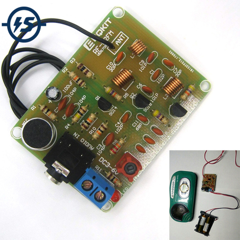 88-108MHz FM Transmitter Module Electronic DIY Kits Frequency Wireless Microphone Transmitter Board Parts DC 3-6V FM Module ► Photo 1/6