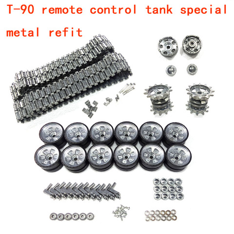  Henglong 3938 3938-1 Russian T90 1/16 RC tank upgrade parts metal wheels hub set free shipping ► Photo 1/1