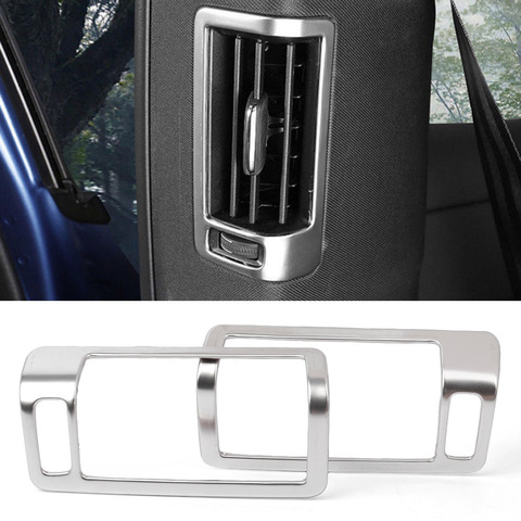 Silver Interior Air Vent Outlet Cover Protector Trim Decoration For Volvo XC60 2th Generation 2022 / XC90 2015 2016 2017 2022 ► Photo 1/6