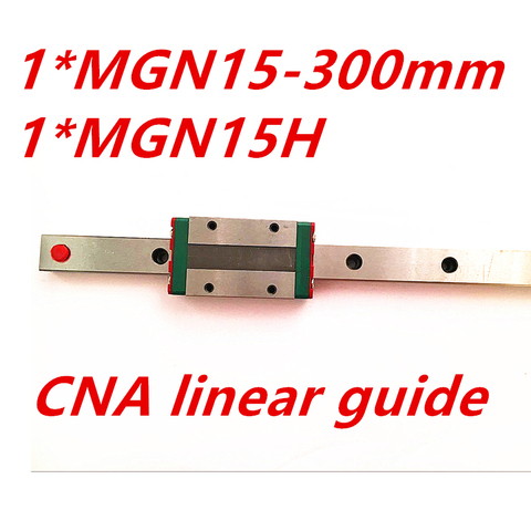 Free shipping 15mm Linear Guide MGN15 L= 300mm linear rail way + MGN15H Long linear carriage for CNC X Y Z Axis ► Photo 1/1