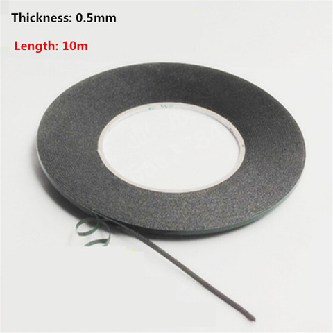 0.5mm Thick Double Sided Sticky Black Foam Sponge Tape for Phone Screen Repair Dust Proof Seal  Car Decoration Sealed Paste ► Photo 1/2