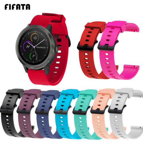 FIFATA Silicone Watchband For Garmin Forerunner 245/245M For Vivoactive3 Replacement Wrist Strap For Huami Amazfit Bip Bit 20mm ► Photo 1/6
