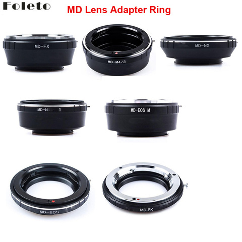 Foleto Camera Lens Adapter Ring for Minolta MD MC Lens to For canon nikon pentax NX Micro 4/3 M43 Mount Adapter G3 GF5 MD-M43 ► Photo 1/6
