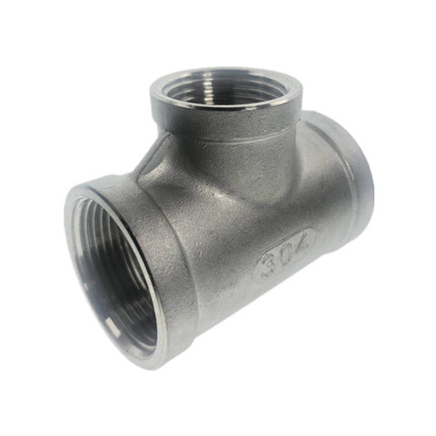 304 Type T three way reducer Stainless Steel female Jointer Pipe Connection connector Fittings ► Photo 1/5