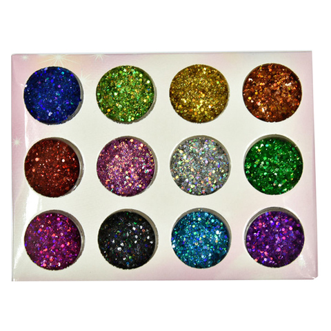 12jars/box Chameleon Aurora Nail Glitter Powders Shiny Irregular Nail Art Sequins Holographic Flakes DIY Manicure Decorations ► Photo 1/5