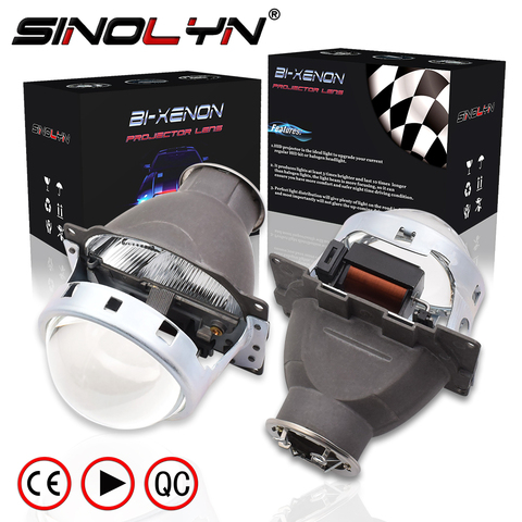 Sinolyn Headlight Lenses Q5 H7 D2S HID Xenon/Halogen/LED Lens 3.0 Bi-xenon Projector For Car Lights Accessories Retrofit Styling ► Photo 1/6
