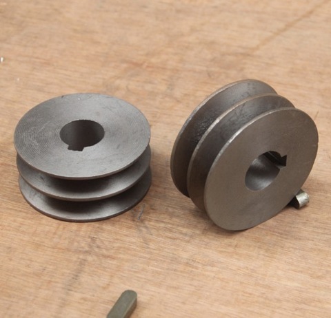 1Piece  Diameter:72mm Hole:24mm Steel Cutting Machine Parts Belt Pulley Cast Iron Pulley Drive Motor Wheel ► Photo 1/2